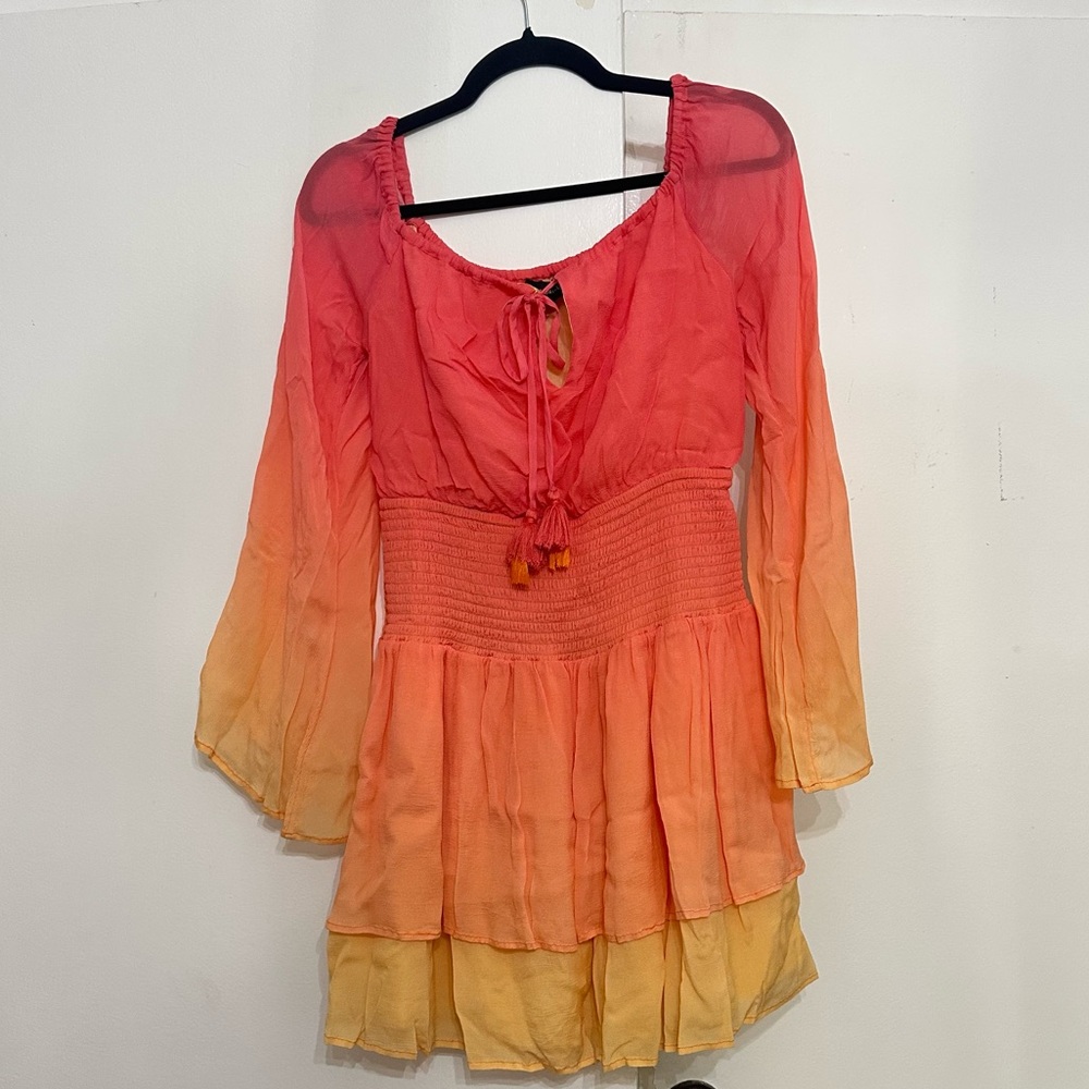 Majorelle Pink Ombré Dress